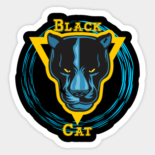 Black cat Sticker